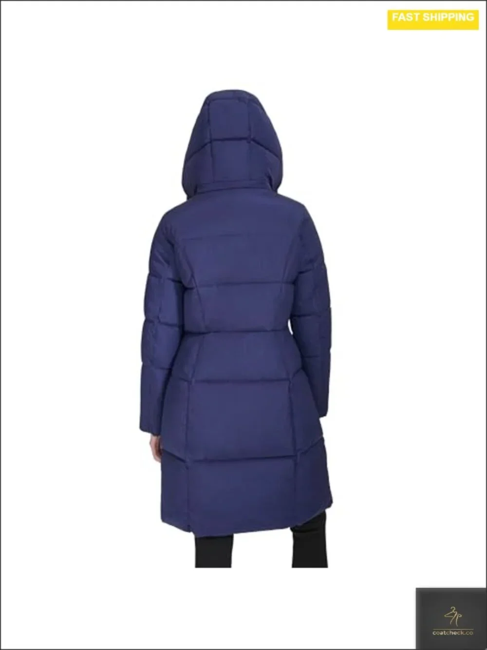 Womens Quilted Jacket Shimmer Nylon Faux Fur Lined Collar